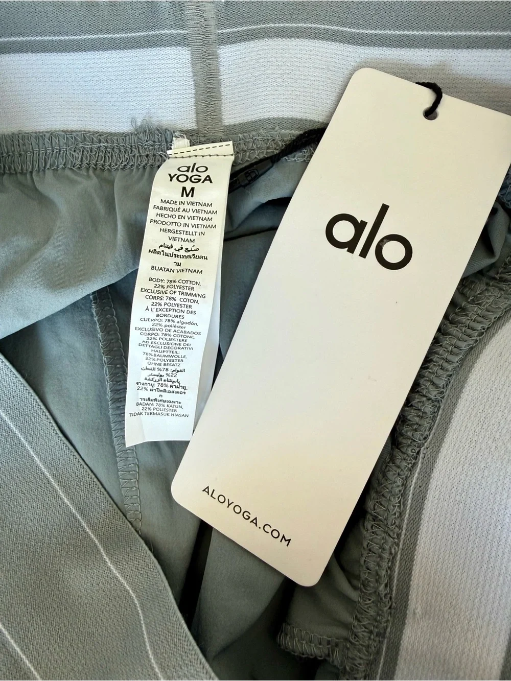 Alo Yoga Suit Up Trouser Wide Leg Pleated Pants Sage Sz M